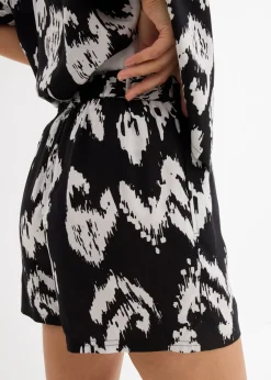 Pantalón corto de viscosa con cinturilla cómoda