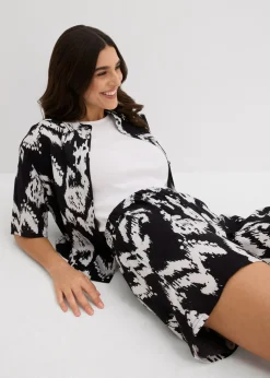Pantalón corto de viscosa con cinturilla cómoda