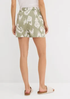 Pantalón corto de viscosa con cinturilla cómoda