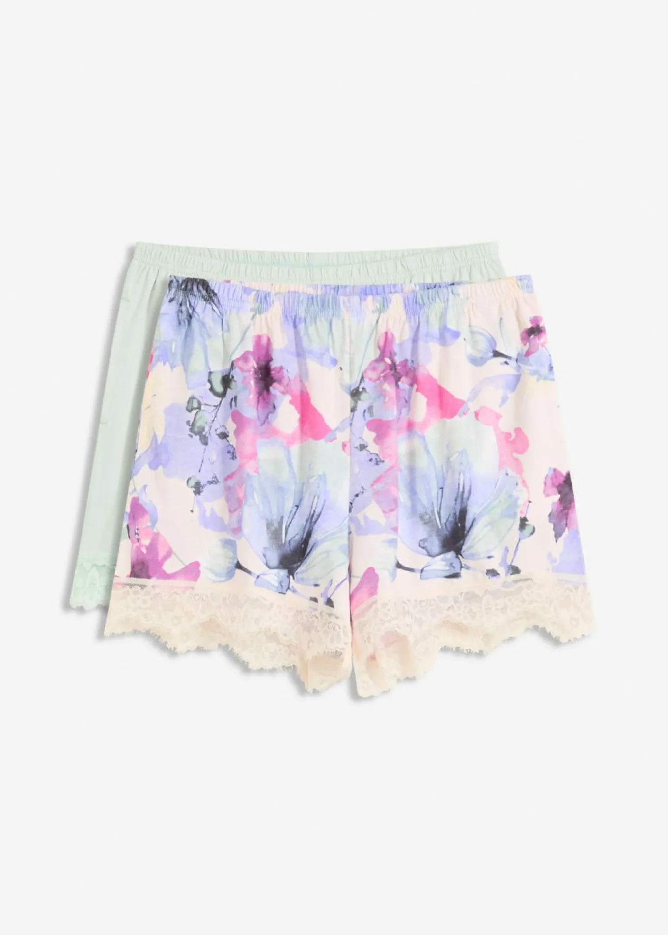 Pantalón corto para dormir (2 unidades) de mezcla suave de viscosa