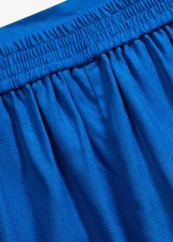 Pantalón corto sin cierre de mezcla de lino vaporoso
