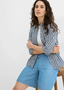 Pantalón corto sin cierre de lyocell