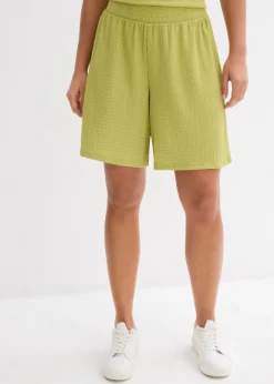 Pantalón corto sin cierre de crepé
