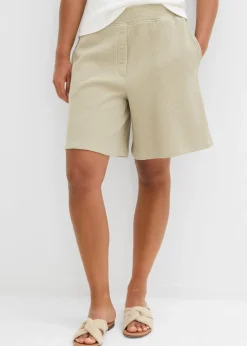 Pantalón corto sin cierre de algodón puro