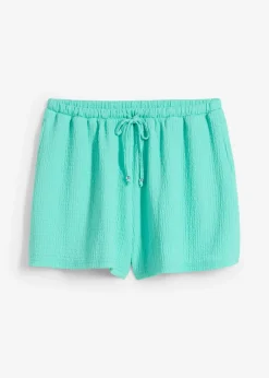 Pantalón corto sin cierre de crepé estructurado