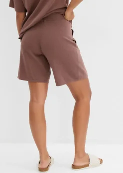 Pantalón corto sin cierre de punto fino