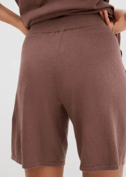 Pantalón corto sin cierre de punto fino