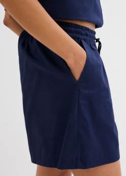 Pantalón corto sin cierre de algodón puro