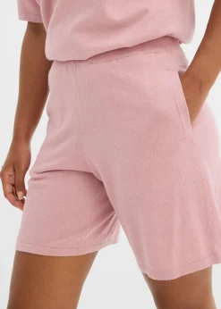 Pantalón corto sin cierre de punto fino