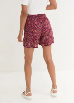 Pantalón corto sin cierre, estampado y con cintura elástica