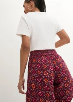 Pantalón corto sin cierre, estampado y con cintura elástica