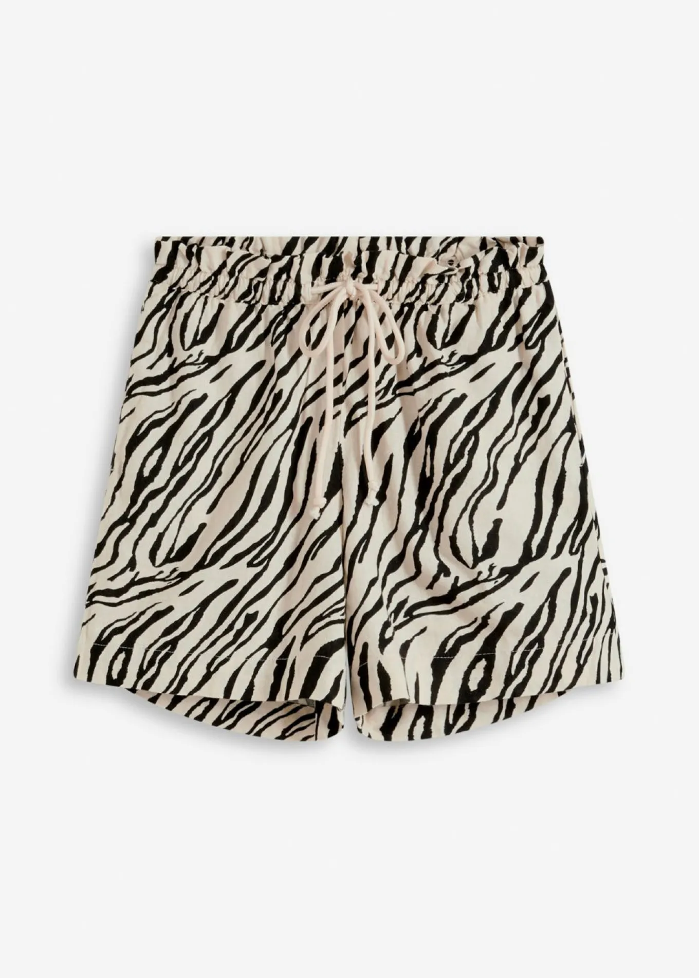 Pantalón corto tipo paperbag con cordón