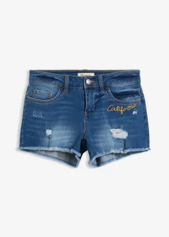 Pantalón corto vaquero con bordado