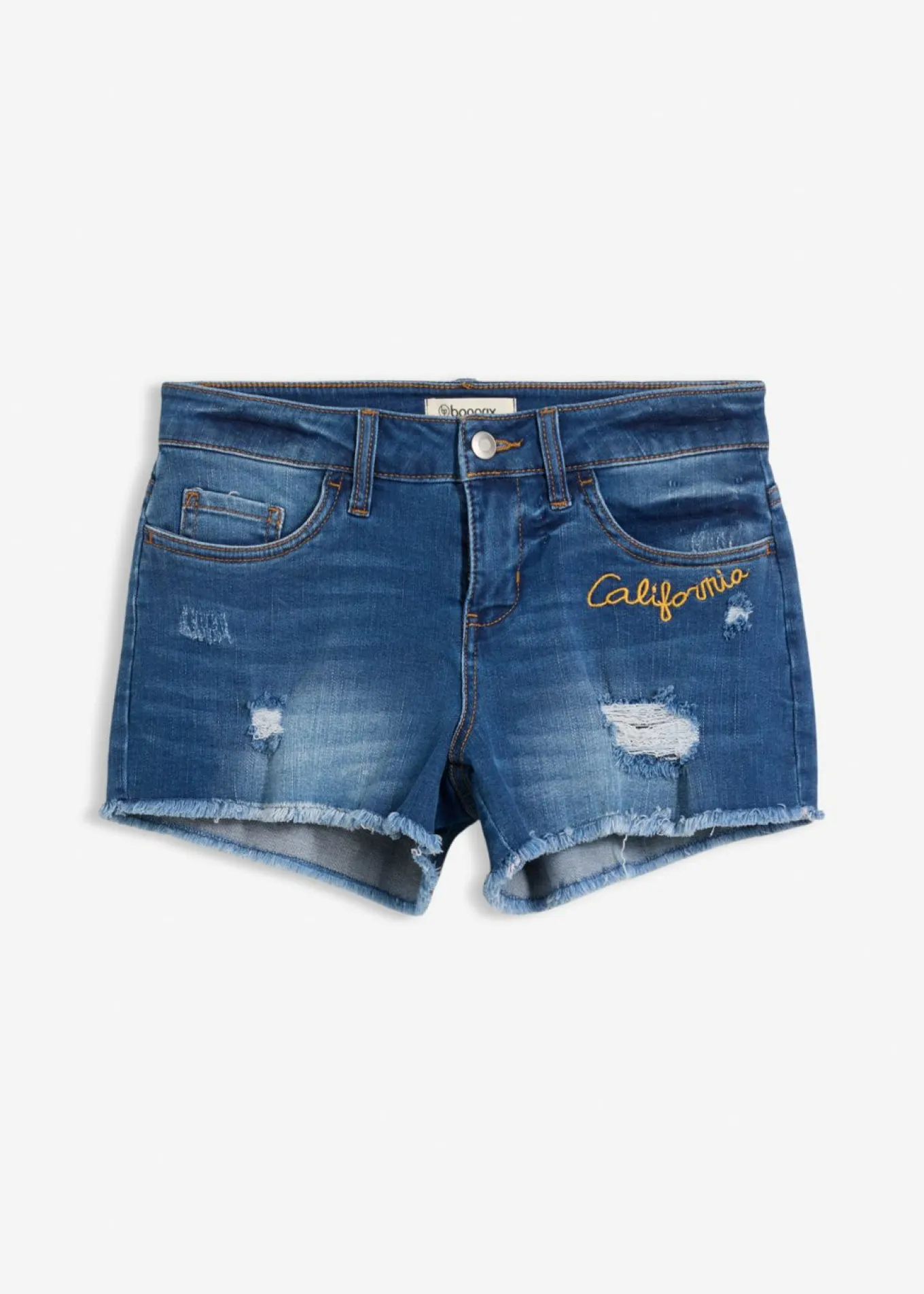 Pantalón corto vaquero con bordado