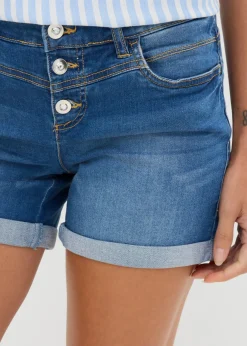 Pantalón corto vaquero con talle medio