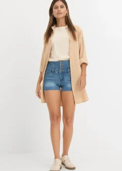 Pantalón corto vaquero de talle alto