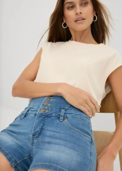 Pantalón corto vaquero de talle alto