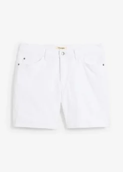 Pantalón corto vaquero elástico, loose fit, extra ancho
