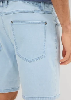 Pantalón corto vaquero elástico, loose fit, extra ancho