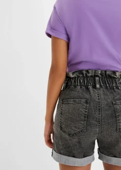 Pantalón corto vaquero paperbag