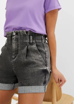 Pantalón corto vaquero paperbag
