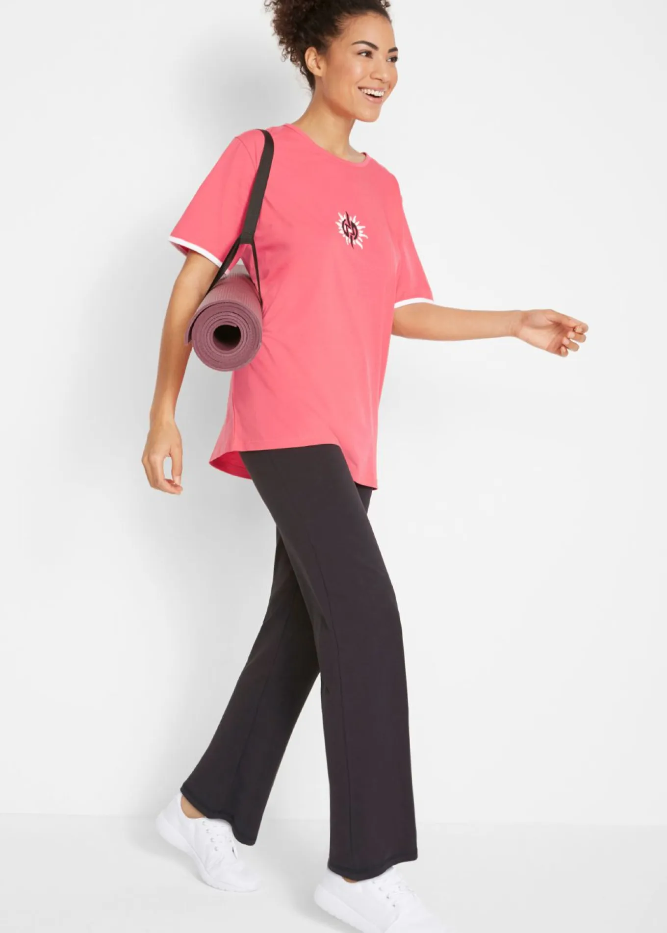 Pantalón de algodón acampanado