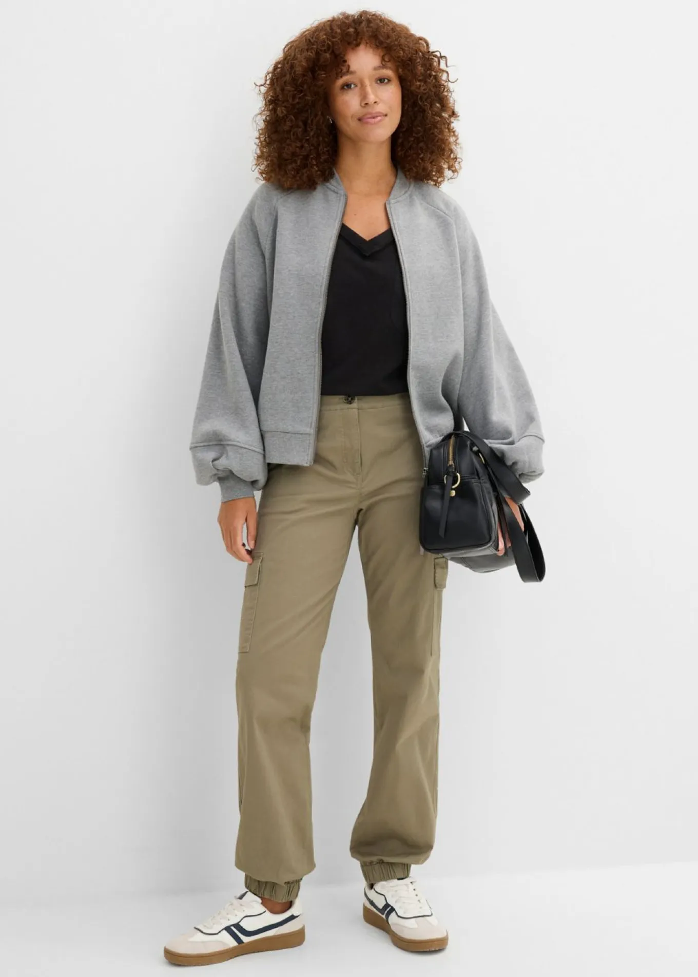 Pantalón de algodón elástico con estilo cargo