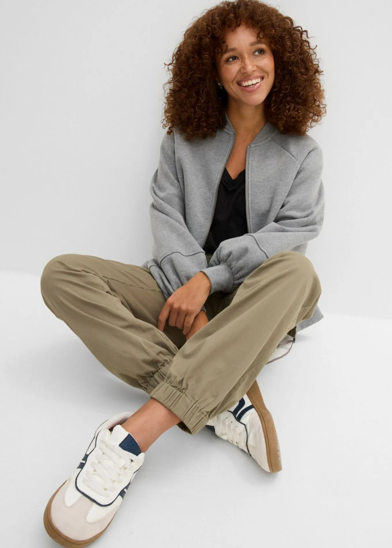 Pantalón de algodón elástico con estilo cargo