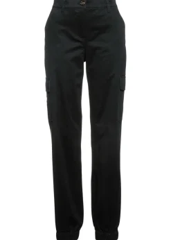 Pantalón de algodón elástico con estilo cargo