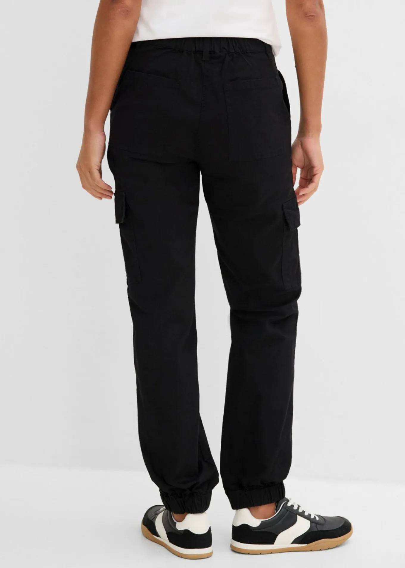 Pantalón de algodón elástico con estilo cargo