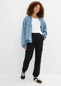 Pantalón de algodón elástico con estilo cargo