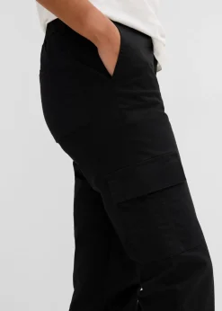 Pantalón de algodón elástico con estilo cargo