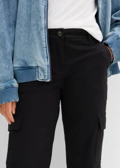 Pantalón de algodón elástico con estilo cargo