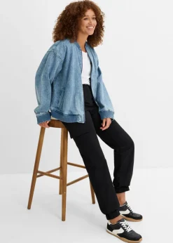 Pantalón de algodón elástico con estilo cargo