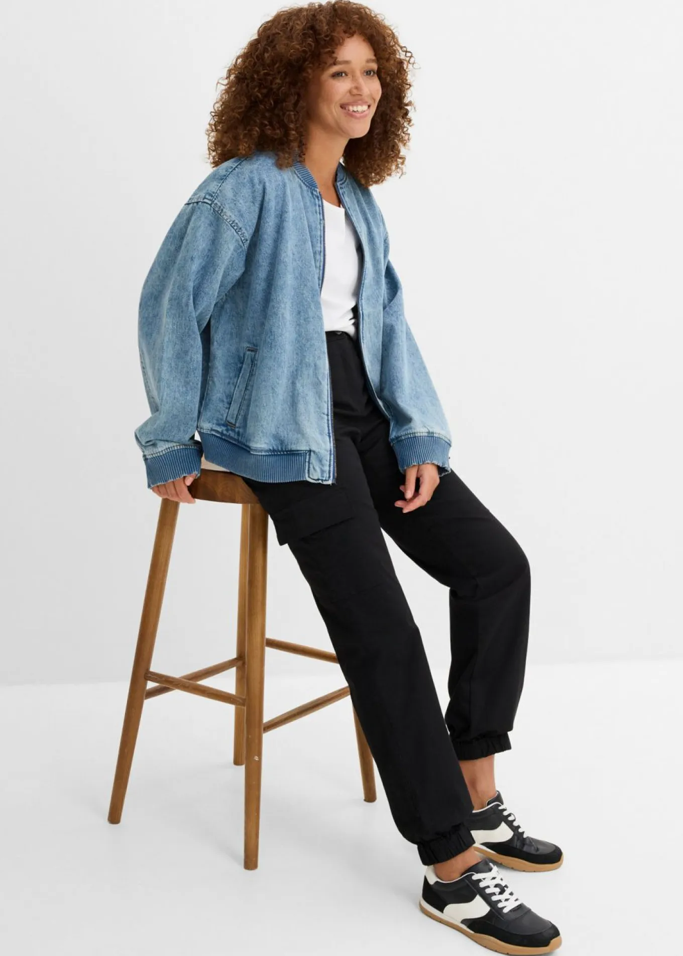 Pantalón de algodón elástico con estilo cargo