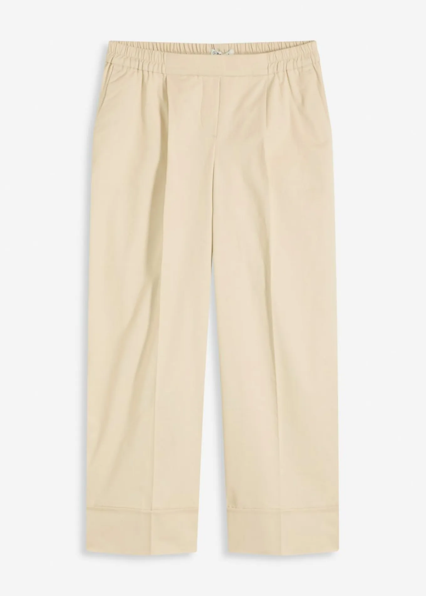 Pantalón de algodón elástico con pinzas