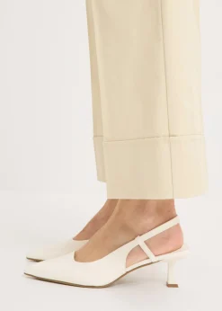 Pantalón de algodón elástico con pinzas