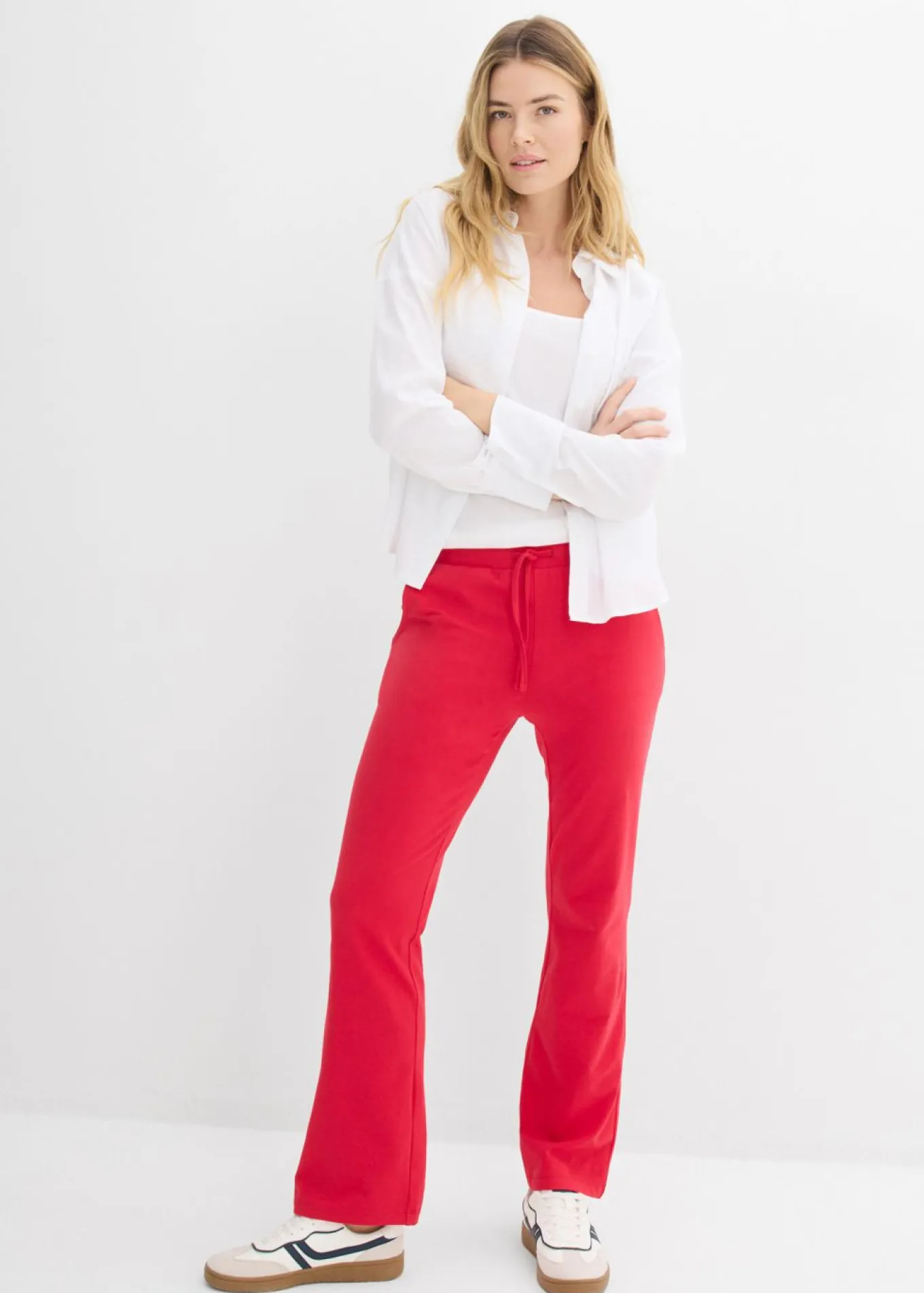Pantalón de algodón orgánico puro con elástico