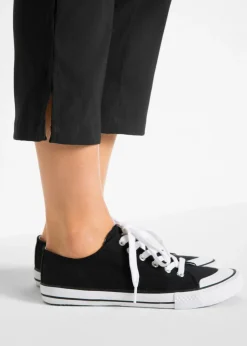 Pantalón de bengalina, largo 7/8, con cintura cómoda