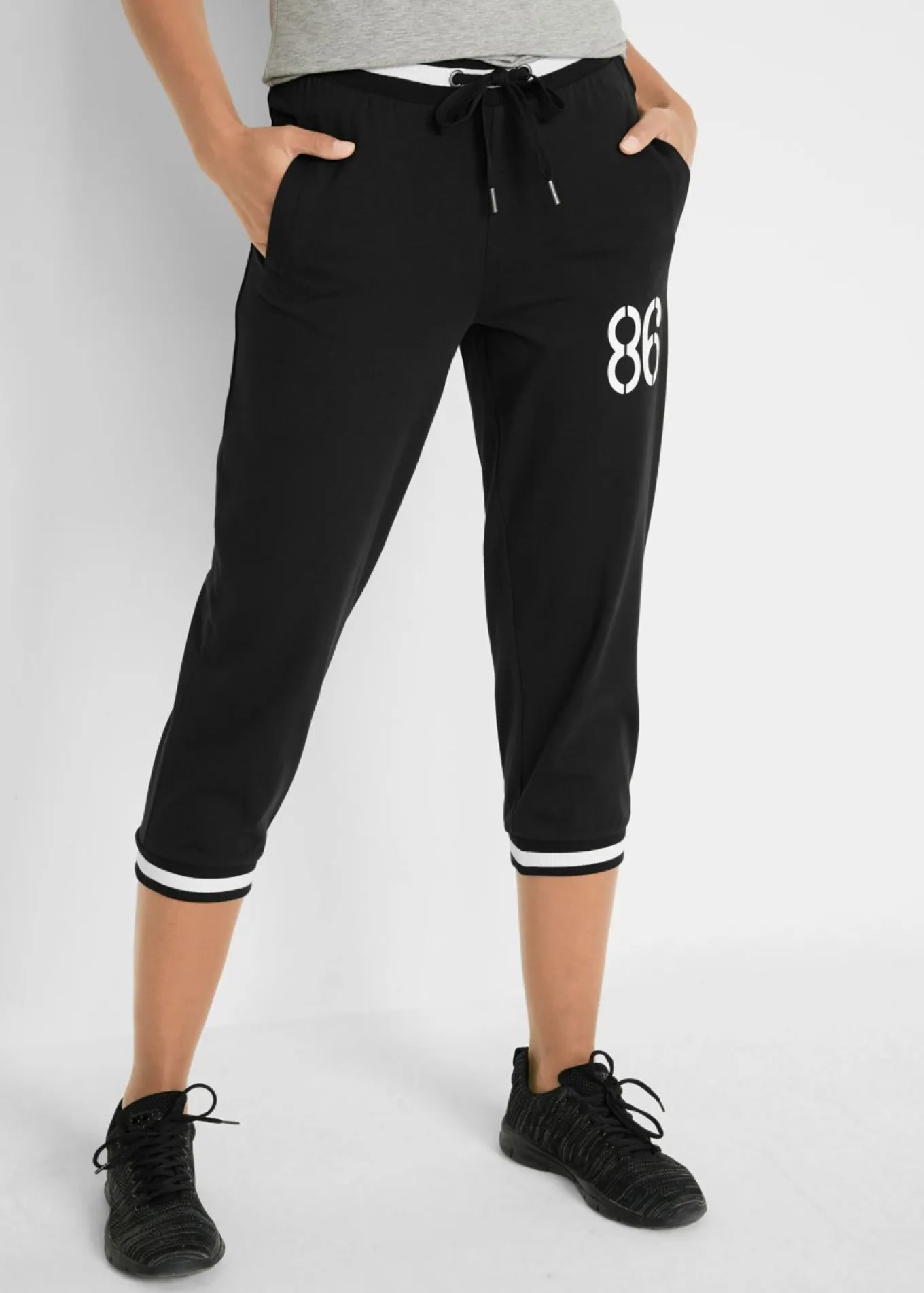 Pantalón de chándal 3/4 de mezcla de algodón