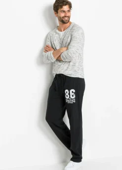 Pantalón de chándal con detalles deportivos de algodón orgánico puro