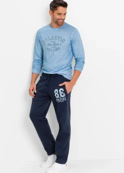 Pantalón de chándal con detalles deportivos de algodón orgánico puro