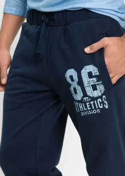 Pantalón de chándal con detalles deportivos de algodón orgánico puro