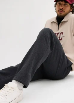 Pantalón de chándal con interior suave y dobladillo recto