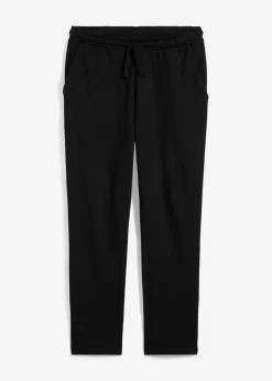 Pantalón de chándal con interior suave y dobladillo recto