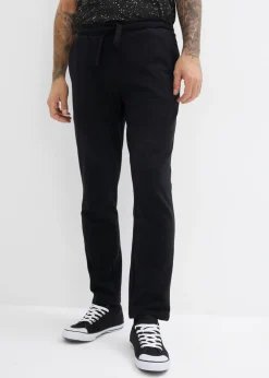 Pantalón de chándal con interior suave y dobladillo recto