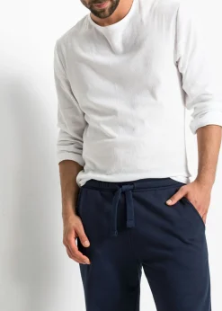 Pantalón de chándal con interior suave y dobladillo recto