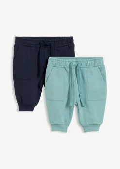 Pantalón de chándal de algodón orgánico puro (2 unidades)