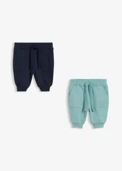 Pantalón de chándal de algodón orgánico puro (2 unidades)