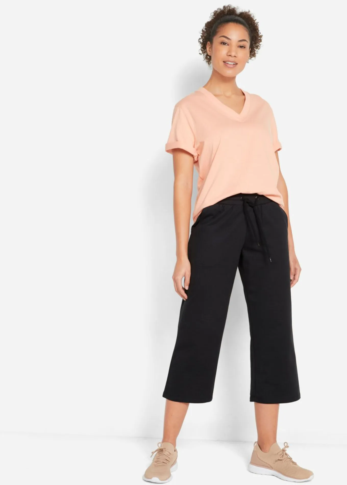 Pantalón de chándal de algodón orgánico hasta la pantorrilla